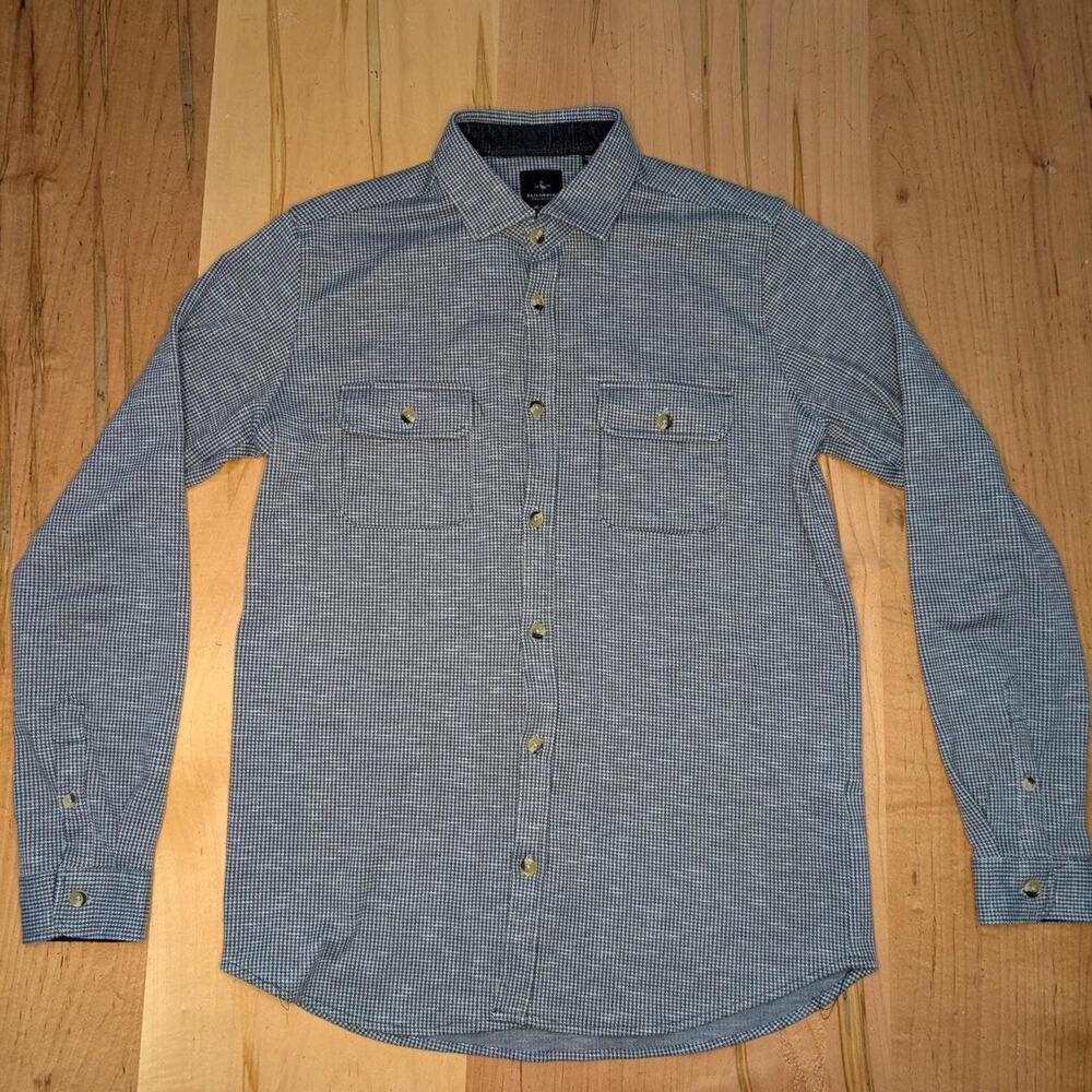 Men's Tailorbyrd Blue Button-up Shirt - Size XL